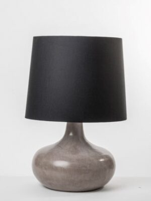 Lampara cafe con pantalla negra