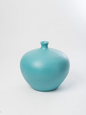 Jarrón azul claro